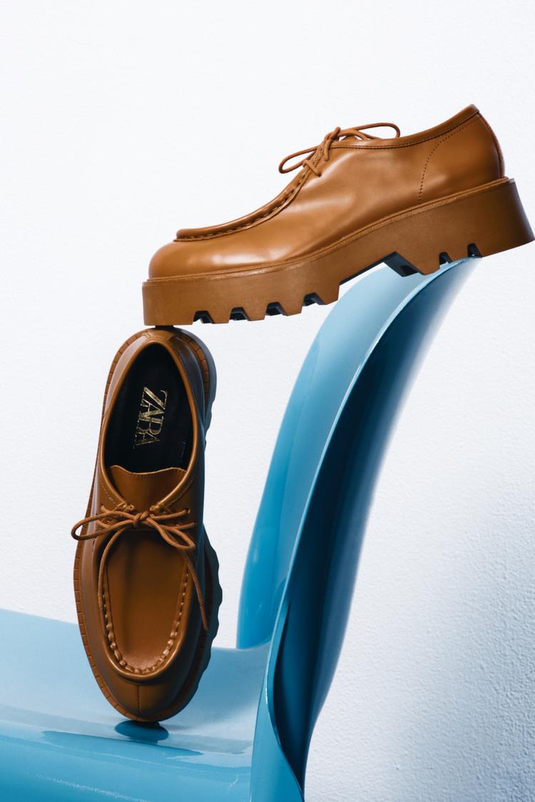 Platform loafers zara deals